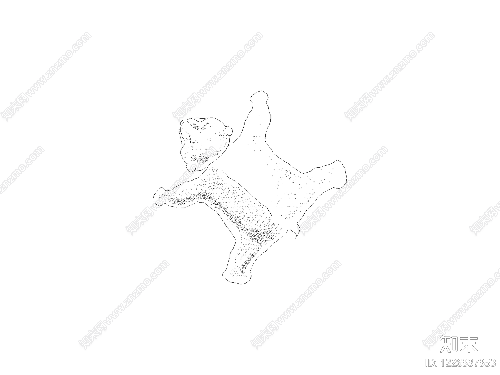 现代桌子CAD图纸