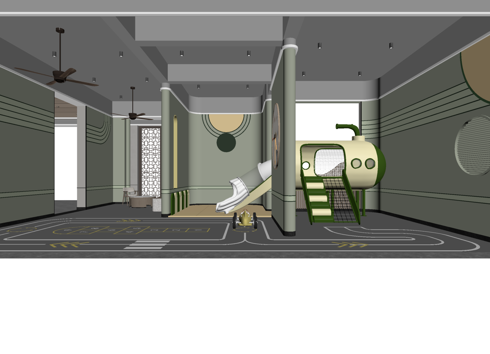现代儿童乐园3D模型下载【ID:1214949204】