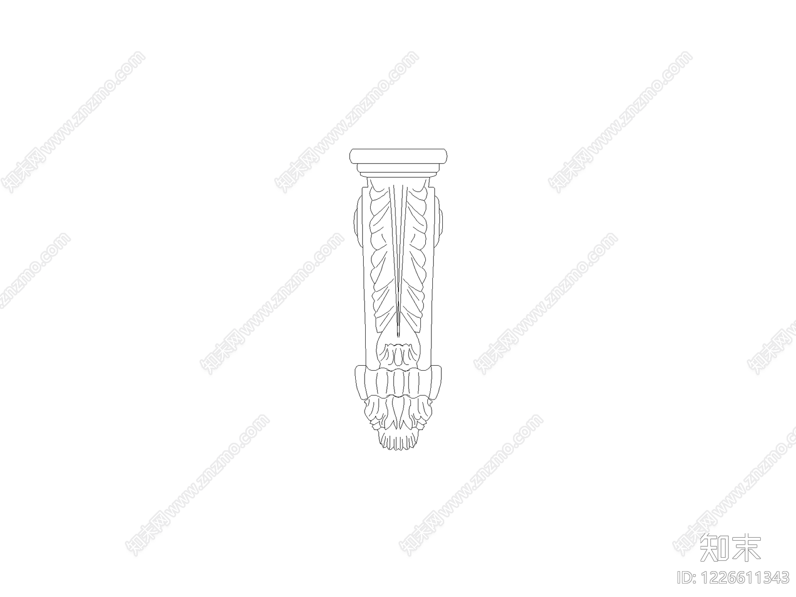 雕塑装饰构件CAD图纸