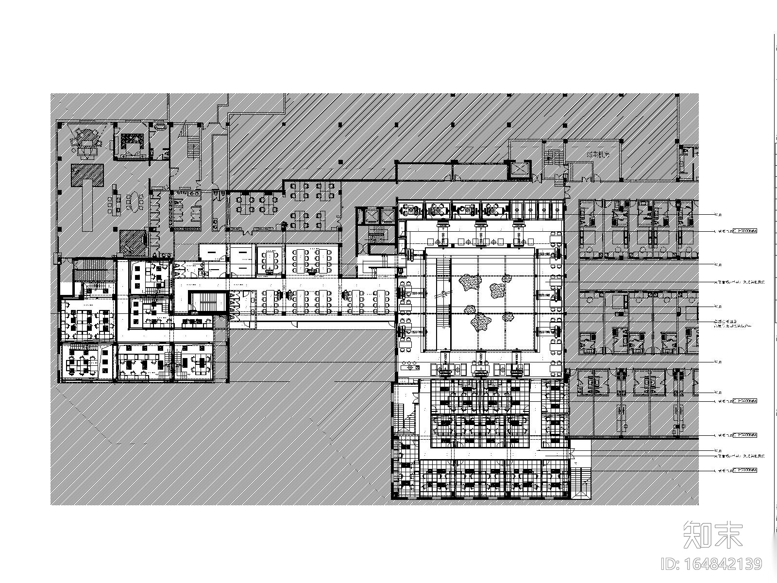 上海创客空间办公室（效果图+施工图）cad施工图下载【ID:164842139】