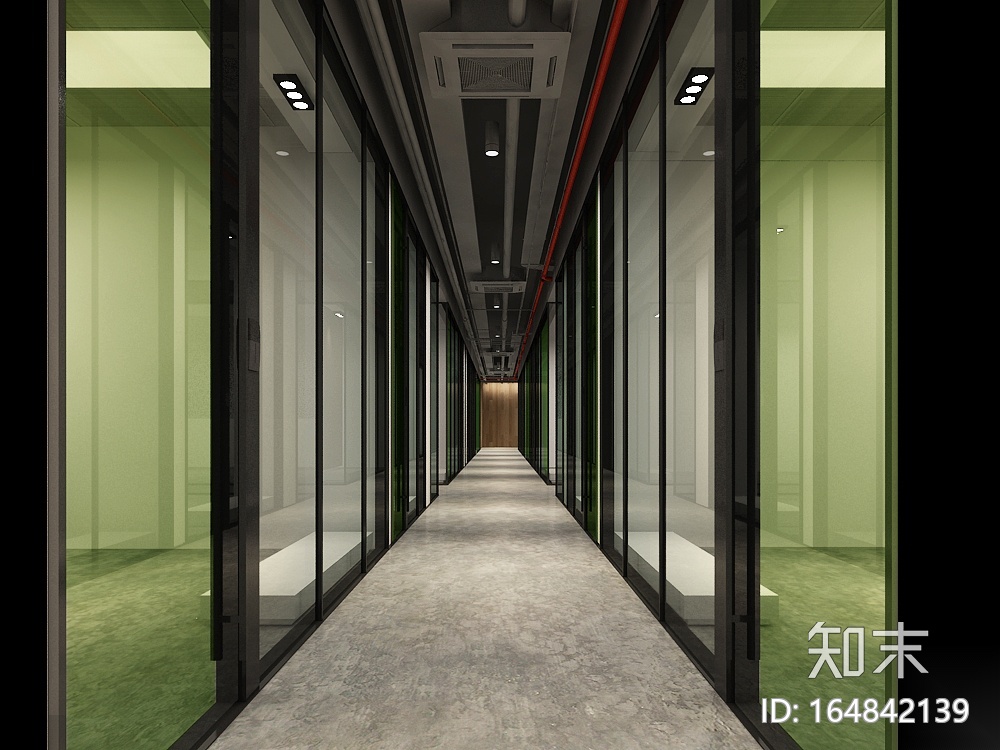 上海创客空间办公室（效果图+施工图）cad施工图下载【ID:164842139】