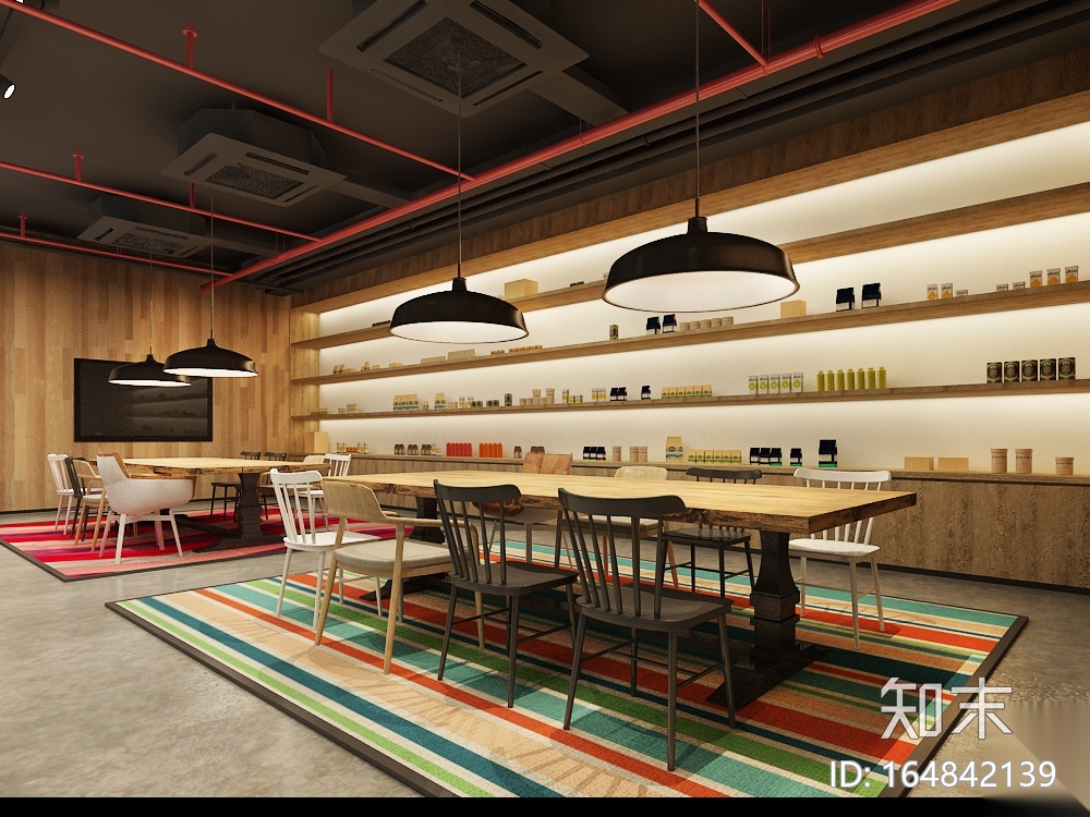 上海创客空间办公室（效果图+施工图）cad施工图下载【ID:164842139】