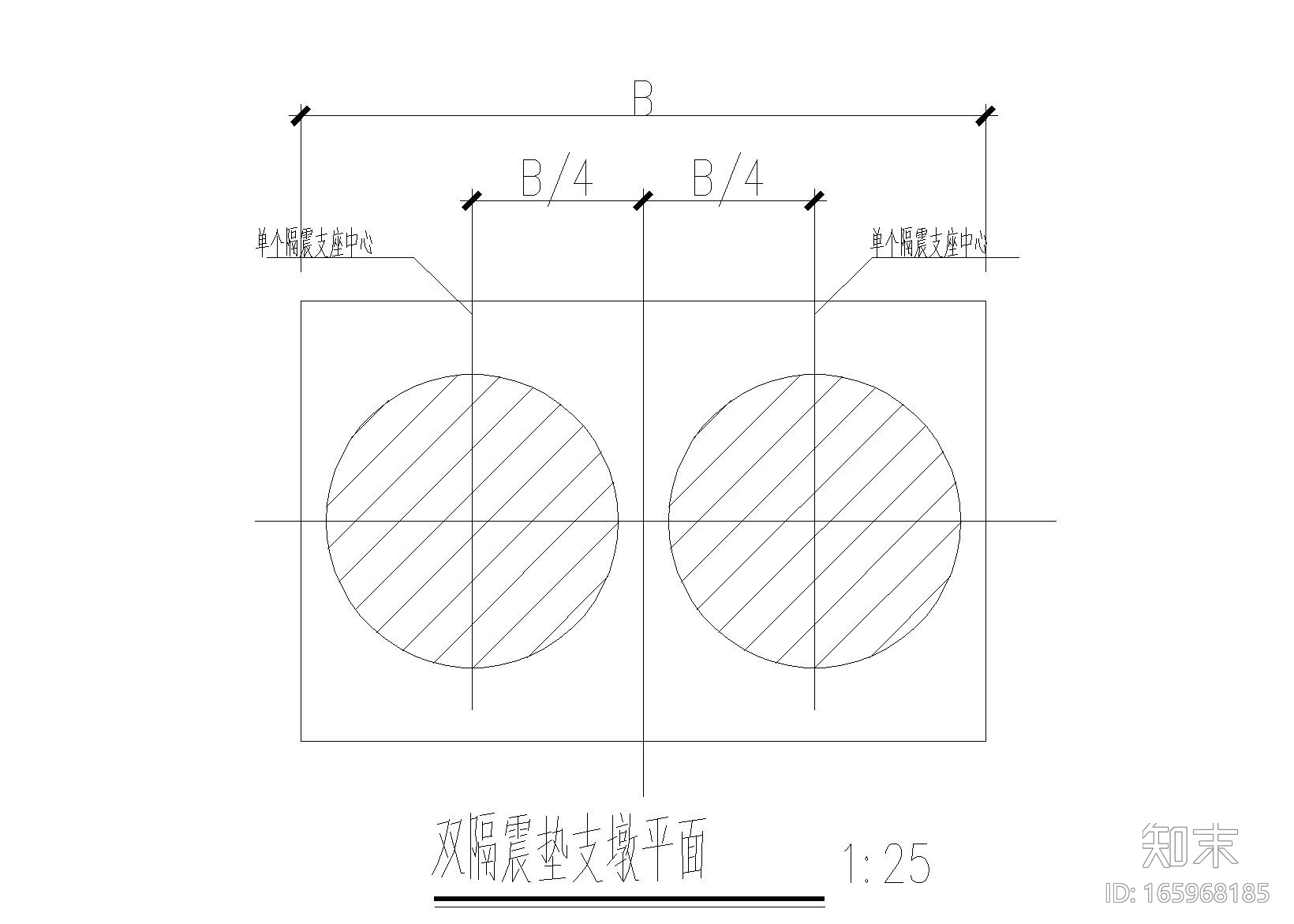 橡胶隔震支座施工图（2016）cad施工图下载【ID:165968185】