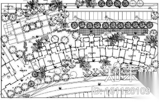 某小区组团七景观施工图cad施工图下载【ID:161120109】