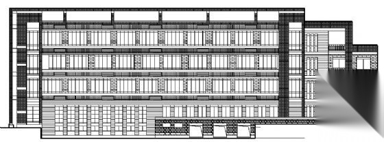 某少体校学生四层宿舍楼建筑结构图cad施工图下载【ID:165944106】