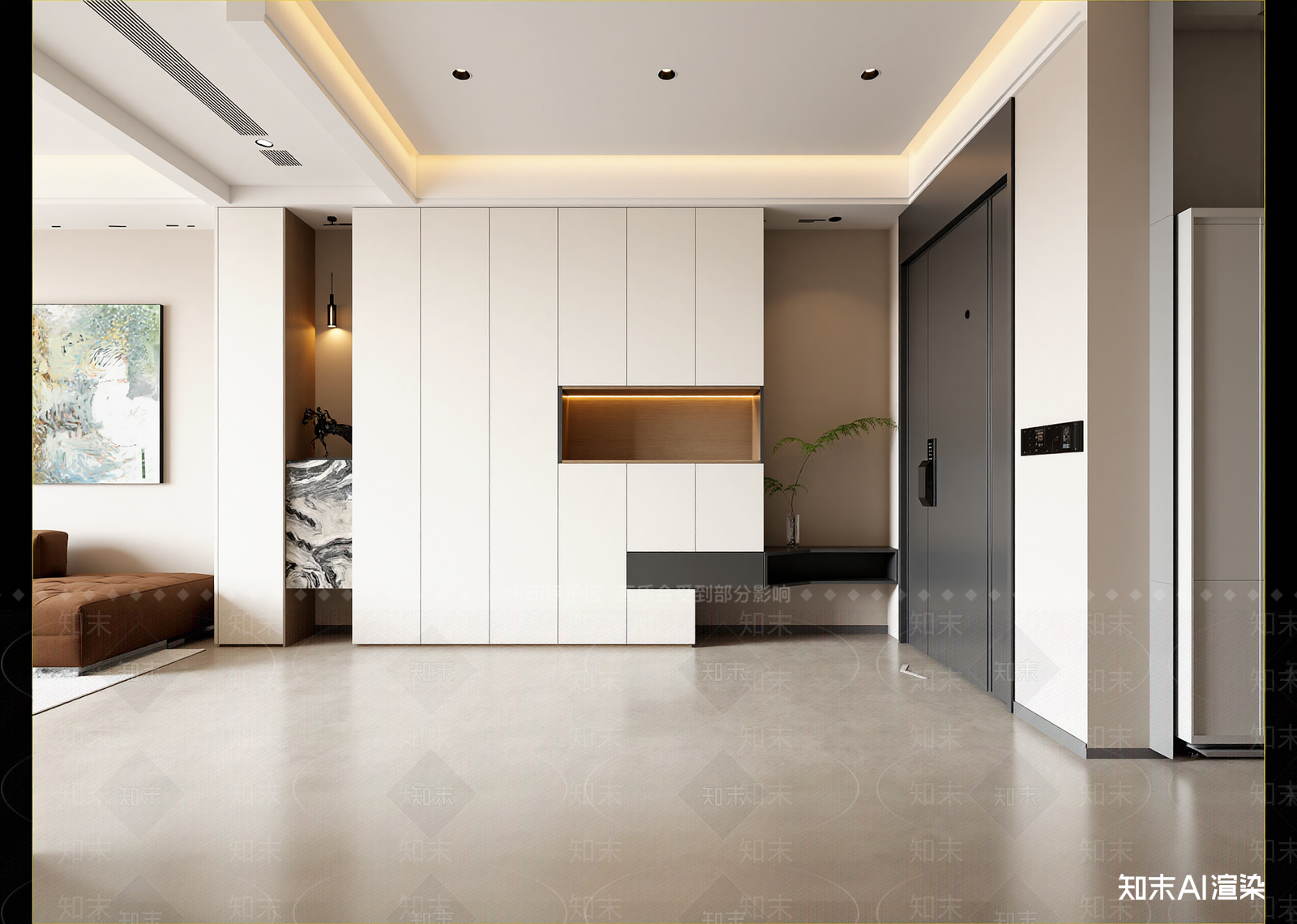 现代玄关3D模型下载【ID:1215184399】