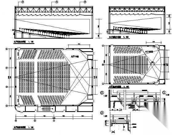 影剧院建筑设计cad施工图下载【ID:151667166】