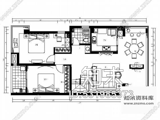 施工图福州江景水岸豪宅新中式风格复式装修图含效果cad施工图下载【ID:531985373】