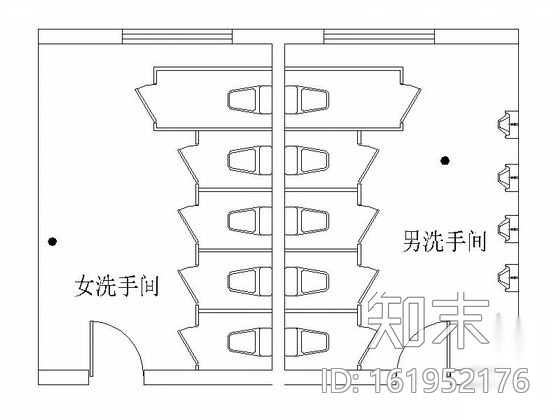[四川]五星级豪华酒店卫生间装修施工图cad施工图下载【ID:161952176】