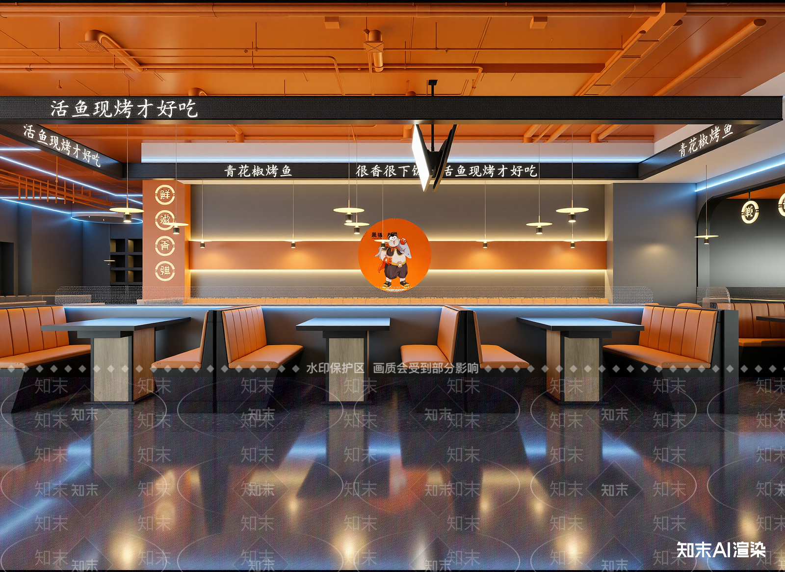 现代火锅店3D模型下载【ID:1214323857】