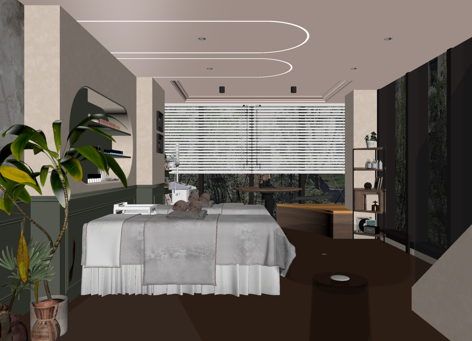 法式美容院3D模型下载【ID:1214325167】