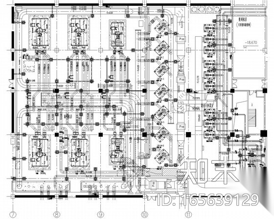 [上海]超高层大厦暖通空调通风排烟系统深化施工图（著名...cad施工图下载【ID:165639129】