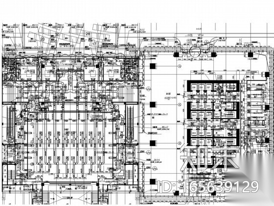 [上海]超高层大厦暖通空调通风排烟系统深化施工图（著名...cad施工图下载【ID:165639129】