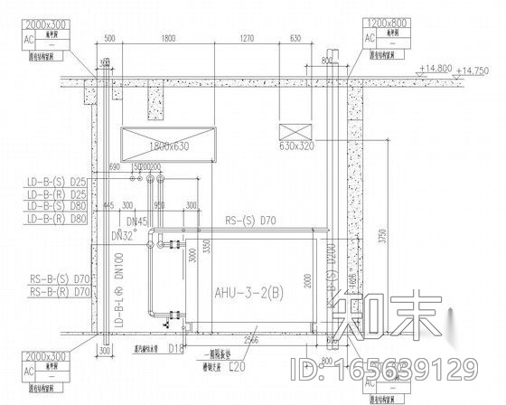 [上海]超高层大厦暖通空调通风排烟系统深化施工图（著名...cad施工图下载【ID:165639129】