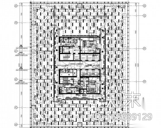 [上海]超高层大厦暖通空调通风排烟系统深化施工图（著名...cad施工图下载【ID:165639129】