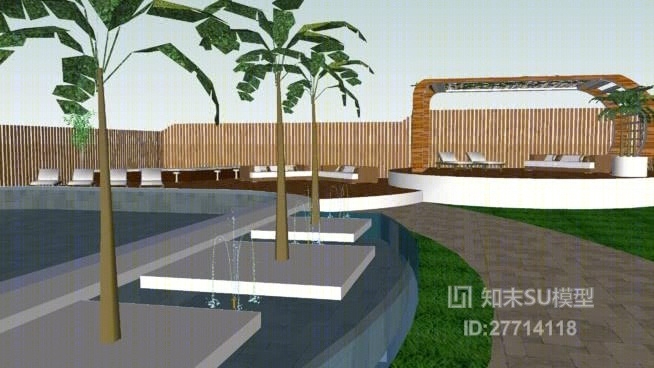 花园SU模型下载【ID:27714118】