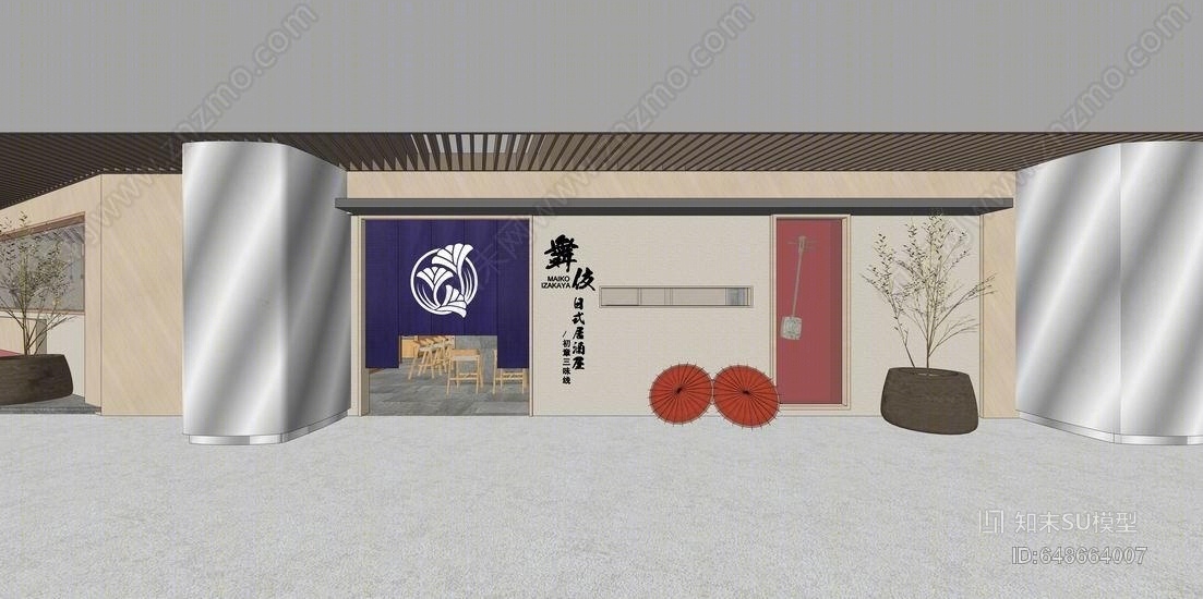日式酒屋SU模型下载【ID:648664007】