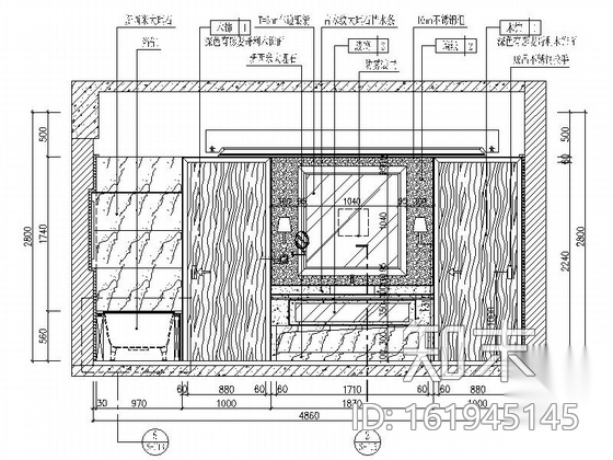 [杭州]高档连锁酒店新古典豪华大床房装修图（含效果）cad施工图下载【ID:161945145】