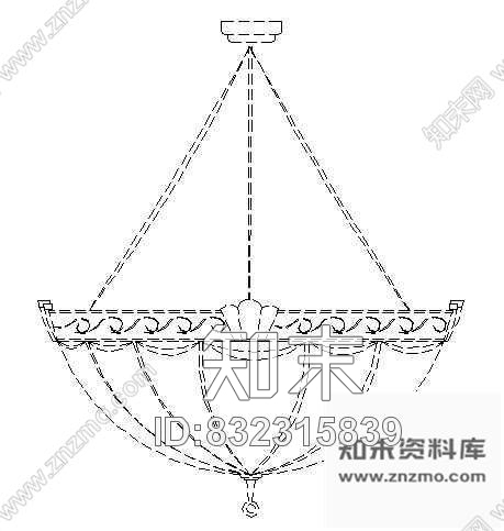 图块/节点吊灯图块9cad施工图下载【ID:832315839】