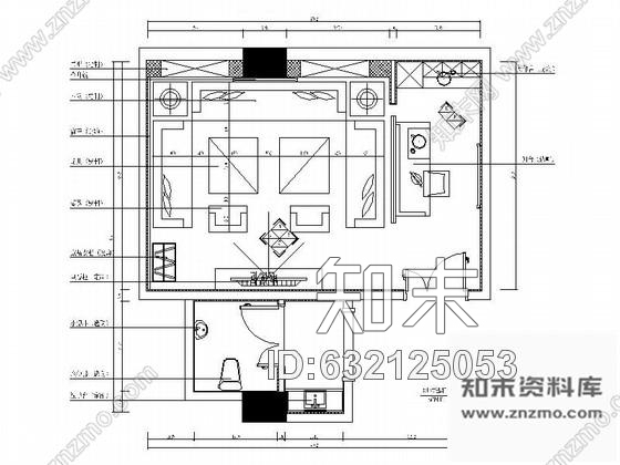 施工图北京量贩式娱乐会所KTV包间装修图cad施工图下载【ID:632125053】