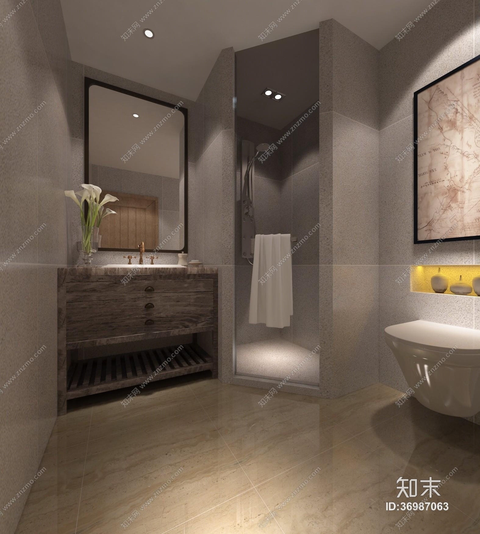 叙品设计（蒋国兴）--绿城百合cad施工图下载【ID:36987063】