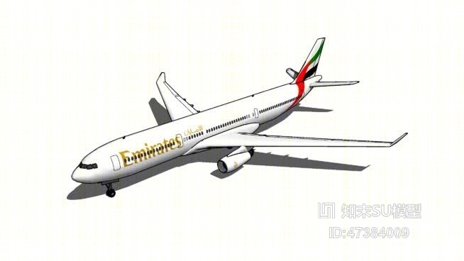 飞机SU模型下载【ID:817907258】