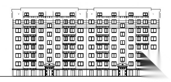 公寓建筑施工图cad施工图下载【ID:149888123】