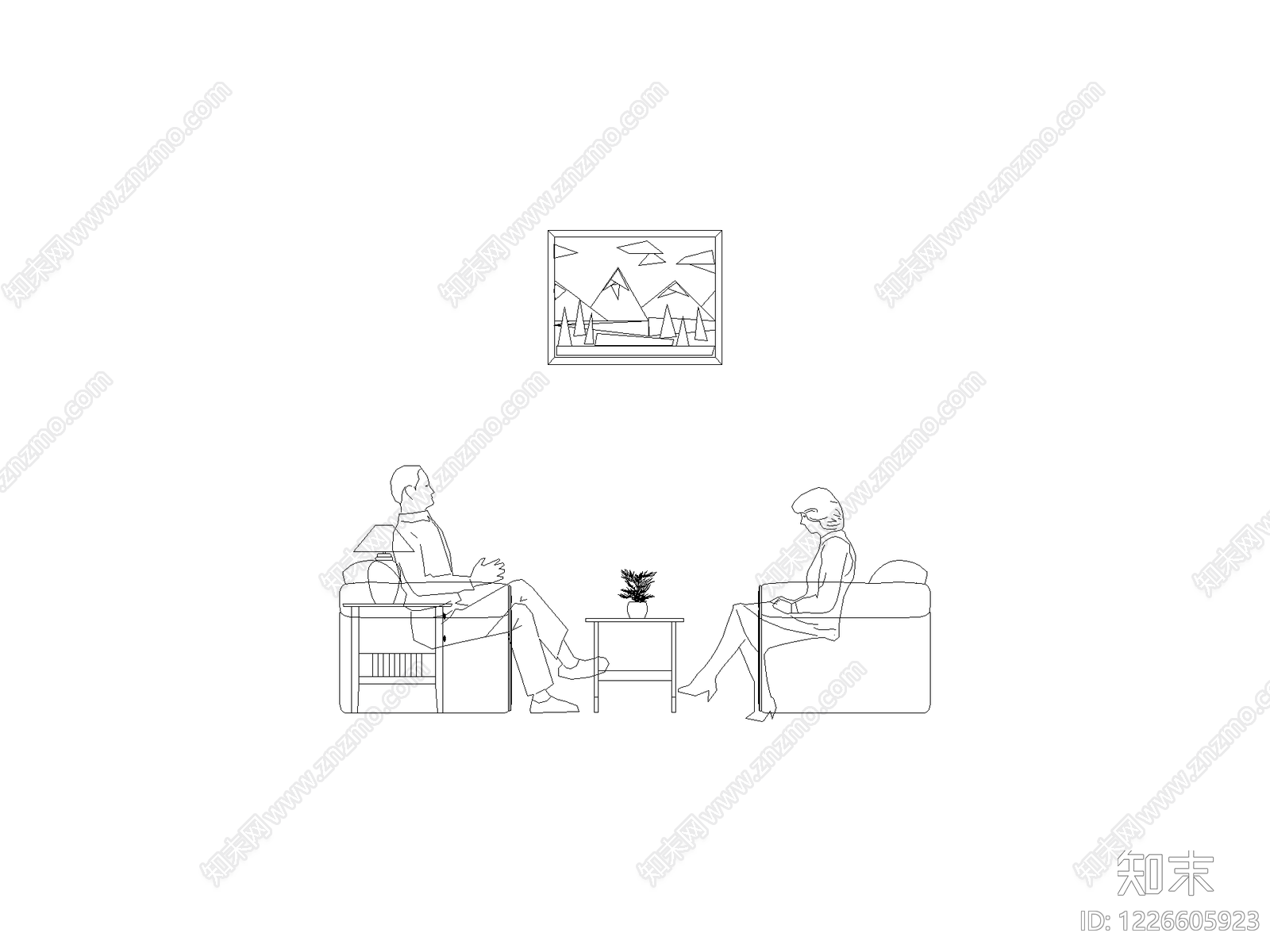 人物cad施工图下载【ID:1226605923】