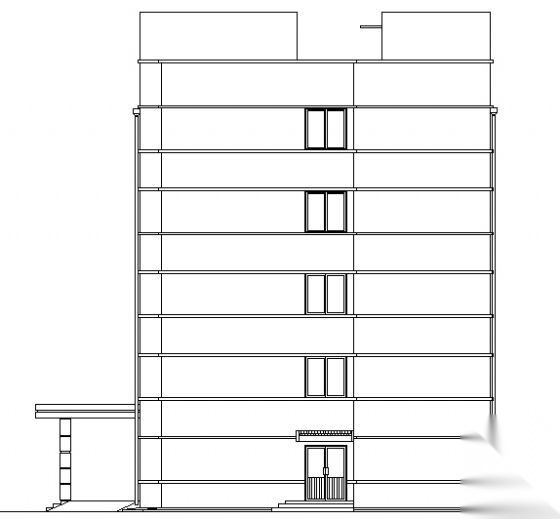 某市五层医院综合楼建筑施工图cad施工图下载【ID:151593191】