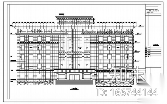 乌鲁木齐某石材玻璃组合幕墙幕墙图纸cad施工图下载【ID:166744144】