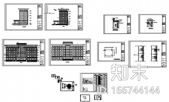 乌鲁木齐某石材玻璃组合幕墙幕墙图纸cad施工图下载【ID:166744144】