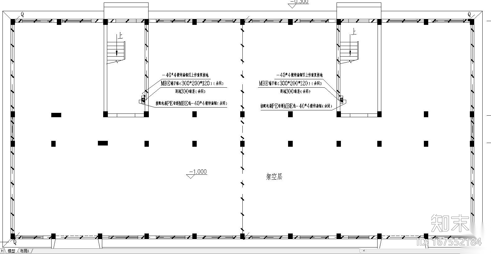 某集体宿舍电气施工图cad施工图下载【ID:167552184】