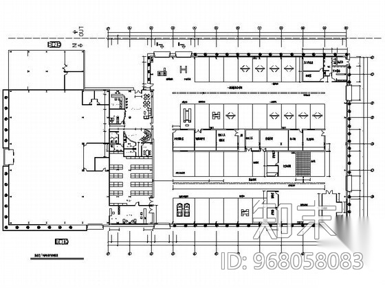 某汽车贸易公司办公空间装修图施工图下载【ID:968058083】