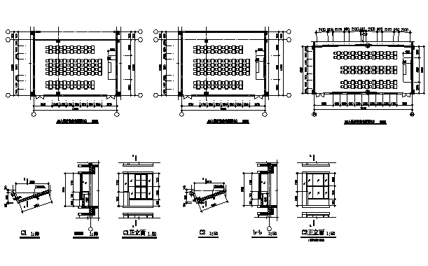 [江苏]某职业技术学院建筑施工图（多动能建筑图纸）施工图下载【ID:151562170】