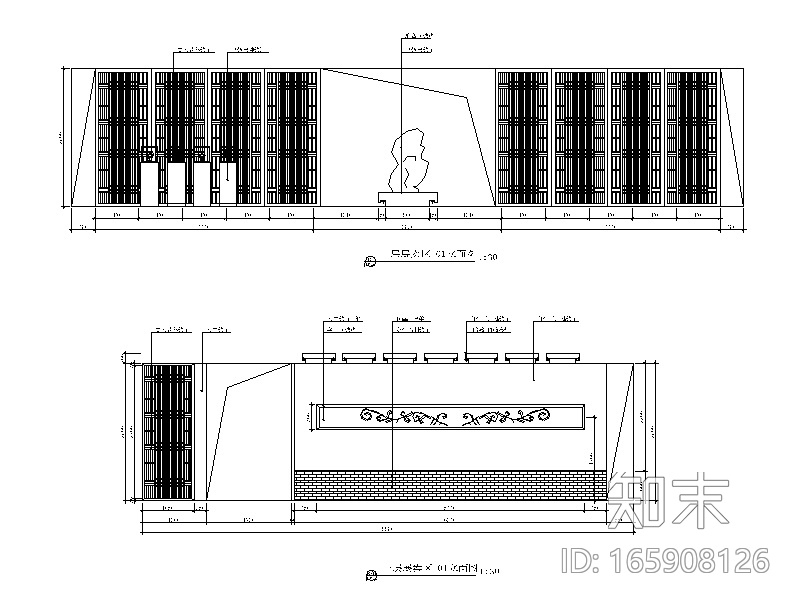 [北京]某商会所室内设计CAD施工图（含效果图)cad施工图下载【ID:165908126】