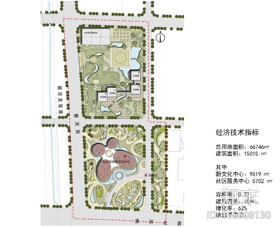 [济南]新文化中心建筑设计文案cad施工图下载【ID:165608130】