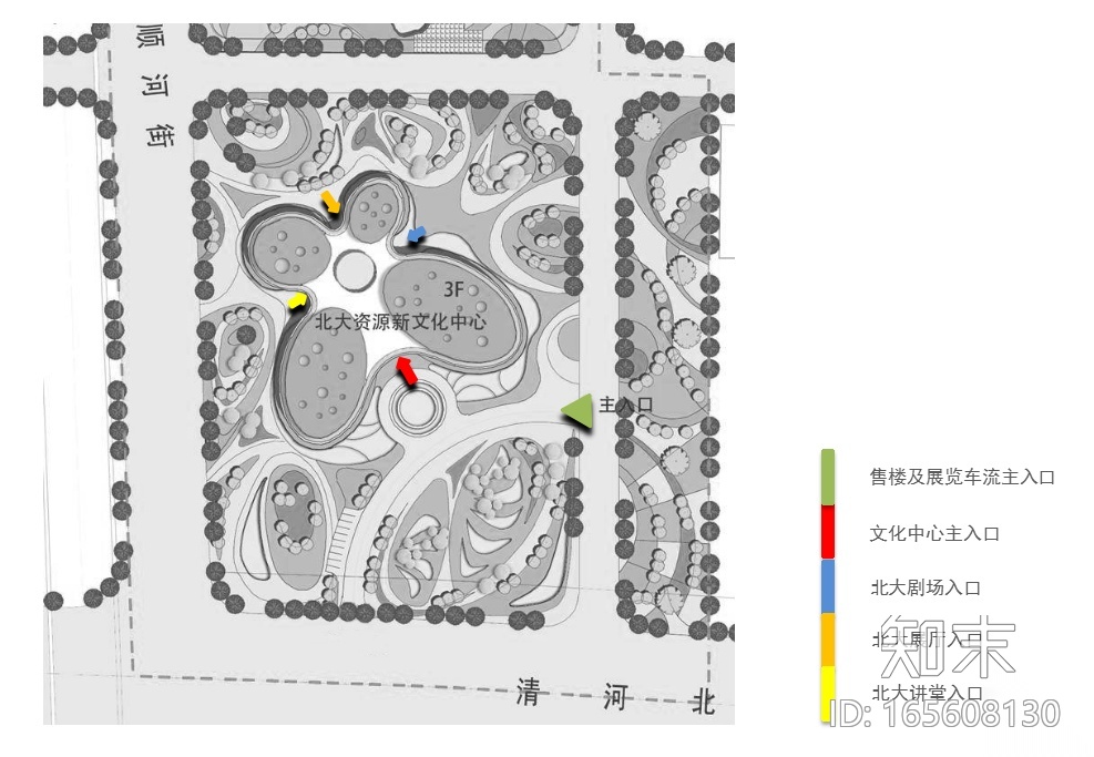 [济南]新文化中心建筑设计文案cad施工图下载【ID:165608130】