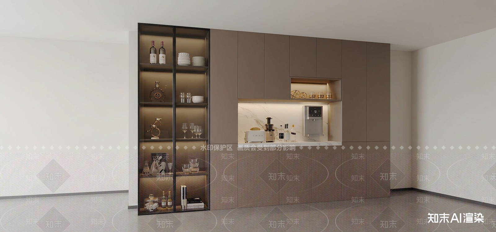 组合式餐边柜家居餐厅3D模型下载【ID:1227385112】