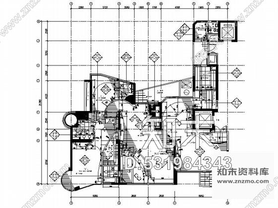 施工图杭州名师豪宅样板房室内装修CAD施工图含实景图施工图下载【ID:531984343】