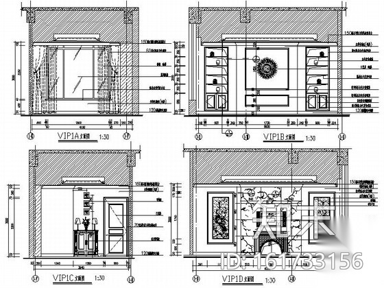 [江苏]欧式风情两层售楼处装修设计施工图cad施工图下载【ID:161733156】