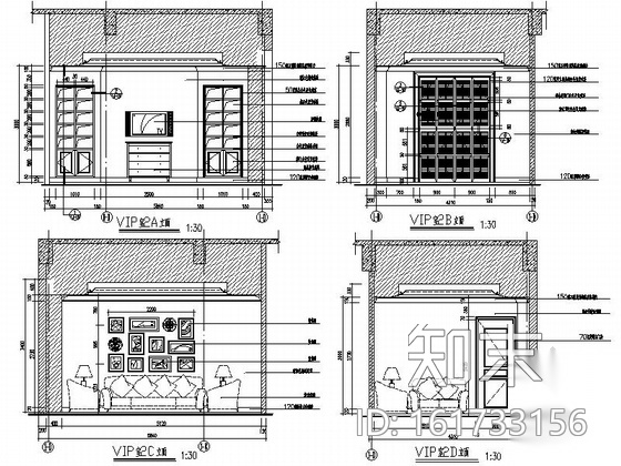 [江苏]欧式风情两层售楼处装修设计施工图cad施工图下载【ID:161733156】