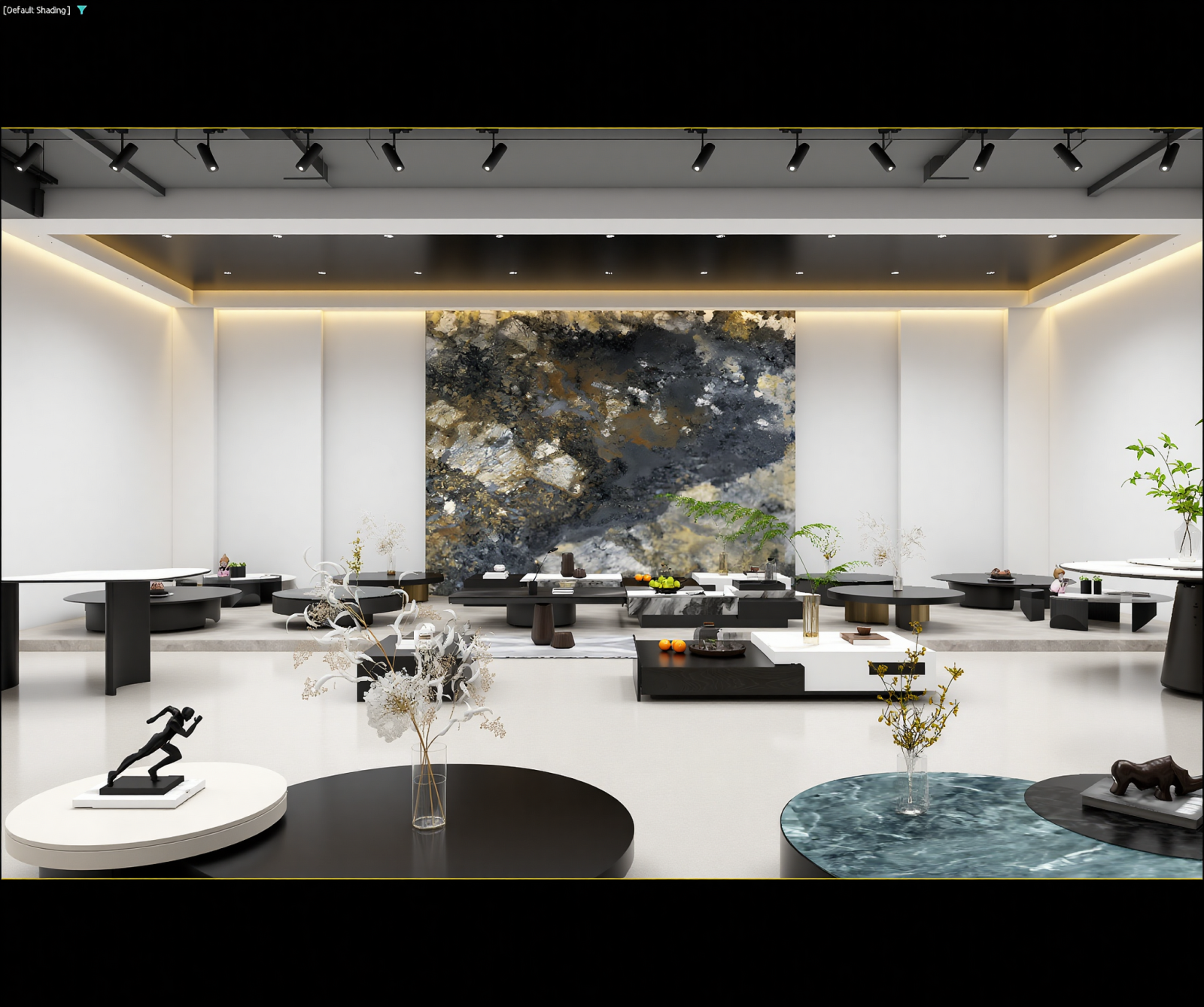 现代艺术展厅3D模型下载【ID:1215006776】