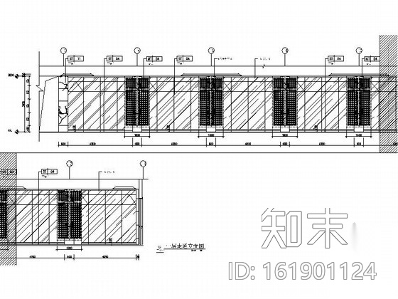 [东莞]奢华典雅酒店现代风格过道装修施工图（含效果）cad施工图下载【ID:161901124】