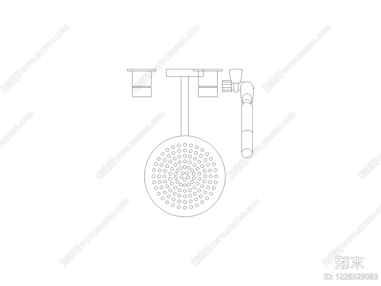 卫浴图块cad施工图下载【ID:1226529083】