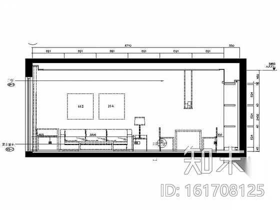 [浙江]酒店式公寓两居室样板房装修施工图cad施工图下载【ID:161708125】