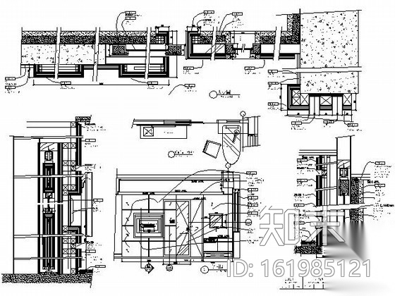 [成都]高档商务酒店标准客房T7施工图cad施工图下载【ID:161985121】
