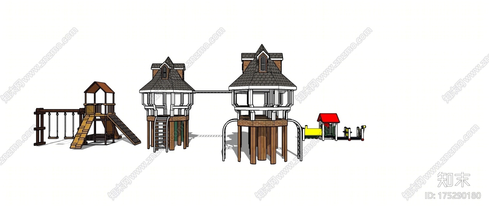 游乐设施SU模型下载【ID:175290180】