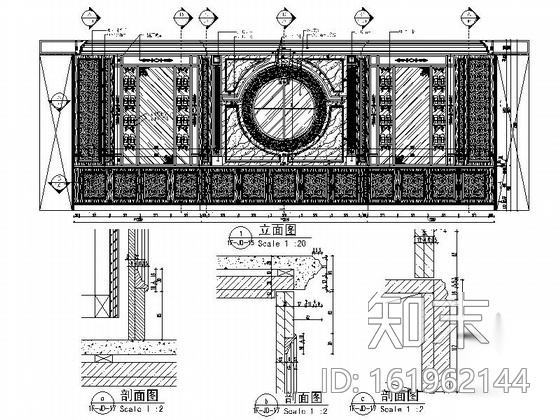 [上海]某外滩酒店公共空间局部装修施工图cad施工图下载【ID:161962144】