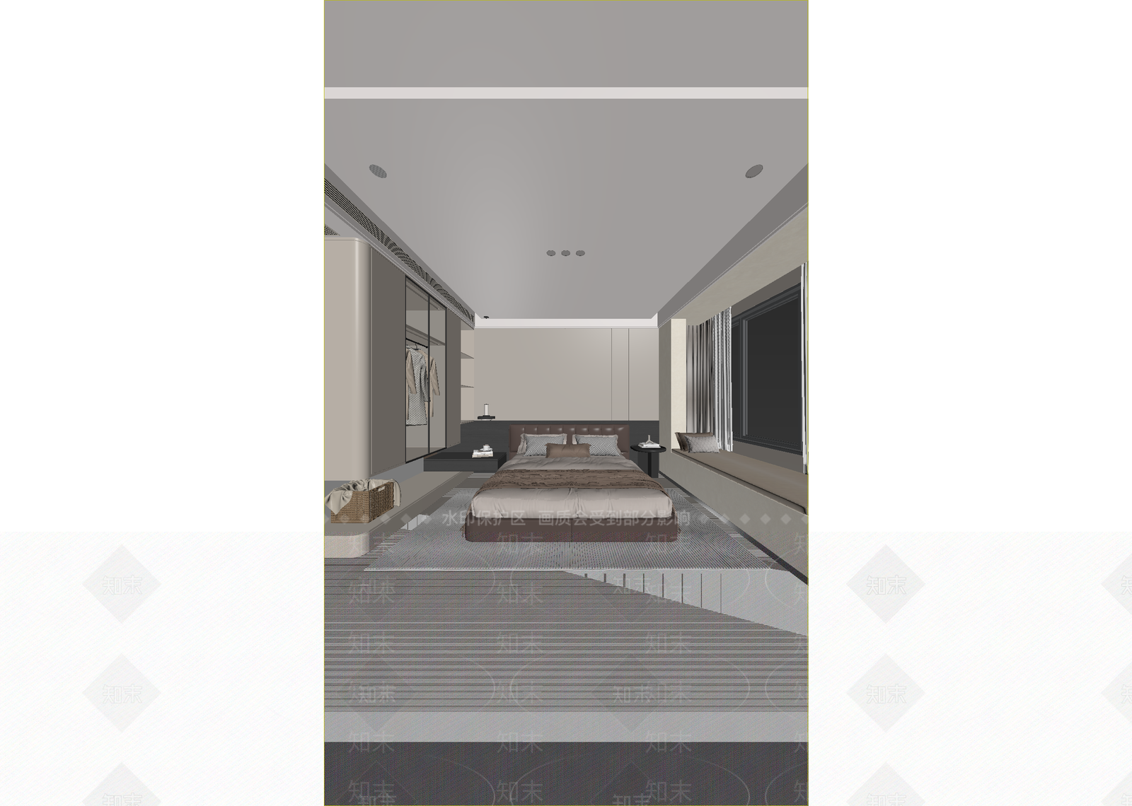 现代酒店客房3D模型下载【ID:1215079732】