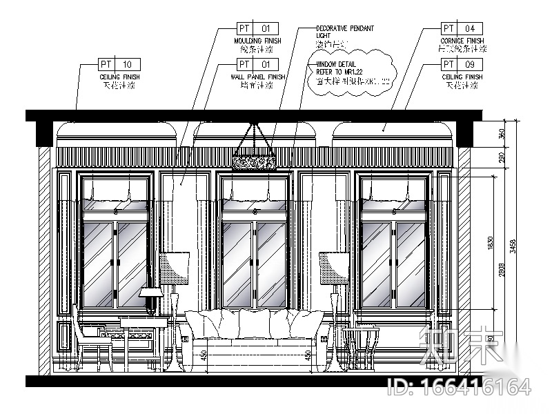 [上海]高端酒店套房整套CAD施工图cad施工图下载【ID:166416164】